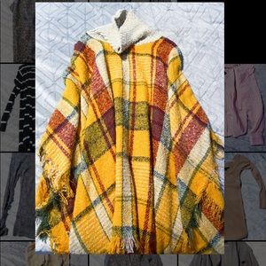 Plaid Poncho